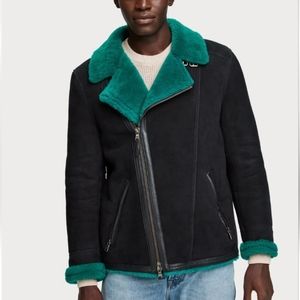 Scotch and soda limited edition men's shearling fur jacket coat L
